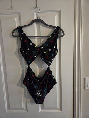 Sourpuss Multi Skulls Monokini (M)